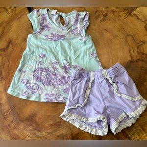 Ricrac & Ruffles 2 pc set, Size 3T